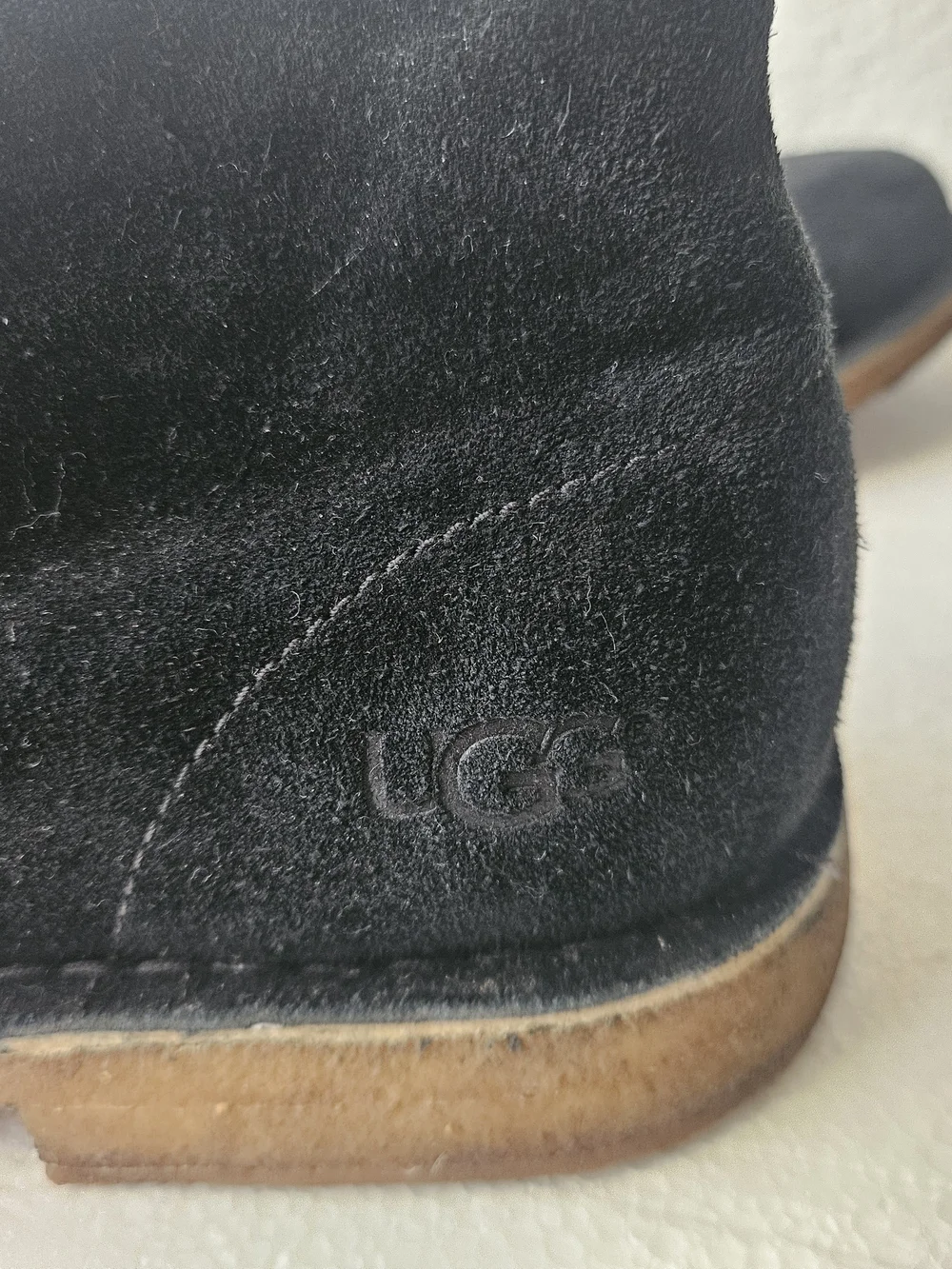 UGG Black Suede Chukka Boots with Crepe Sole Men's Size 9.5M